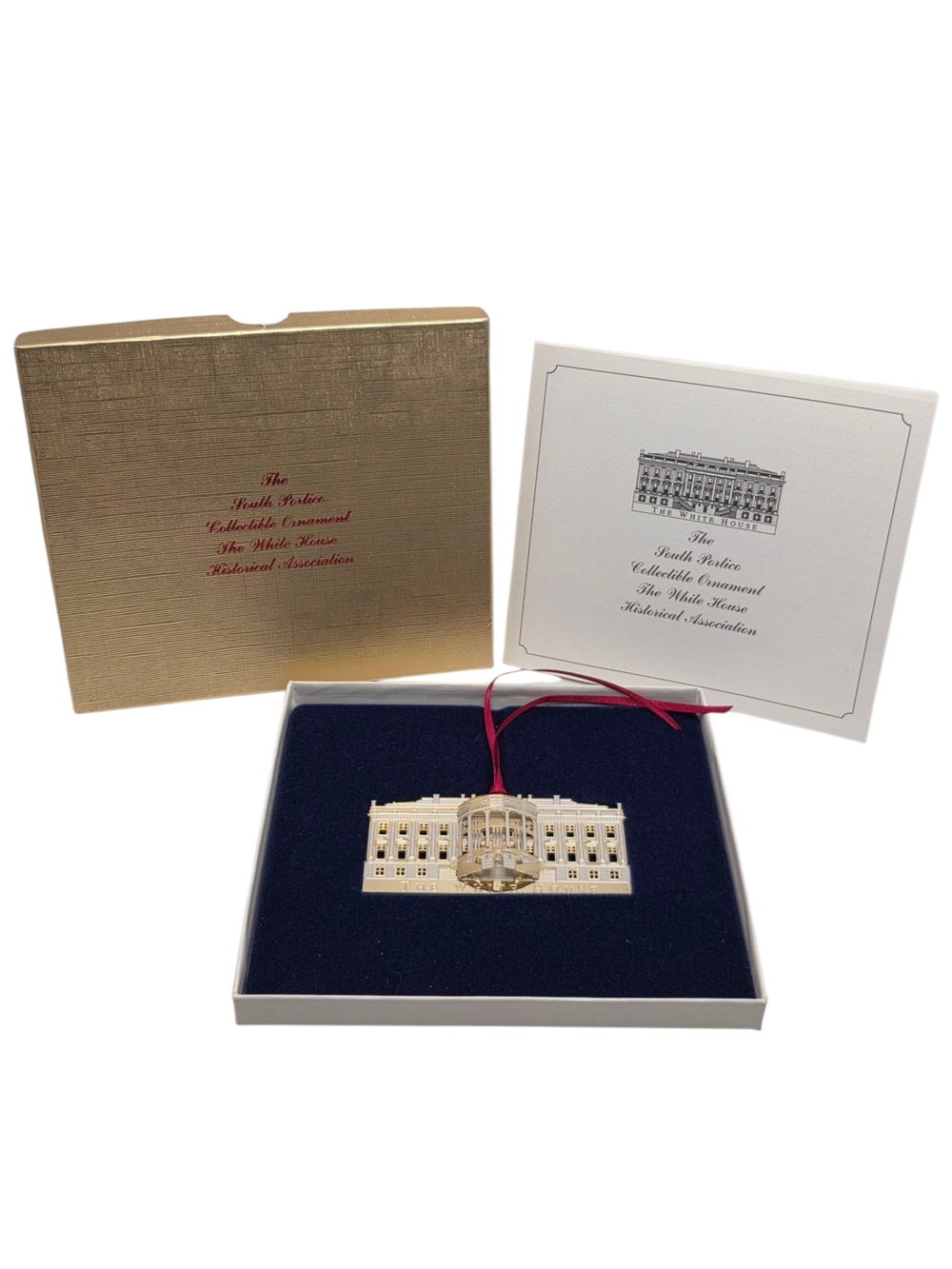 White House Historical Association The South Portico Ornament w/ Box & Paper